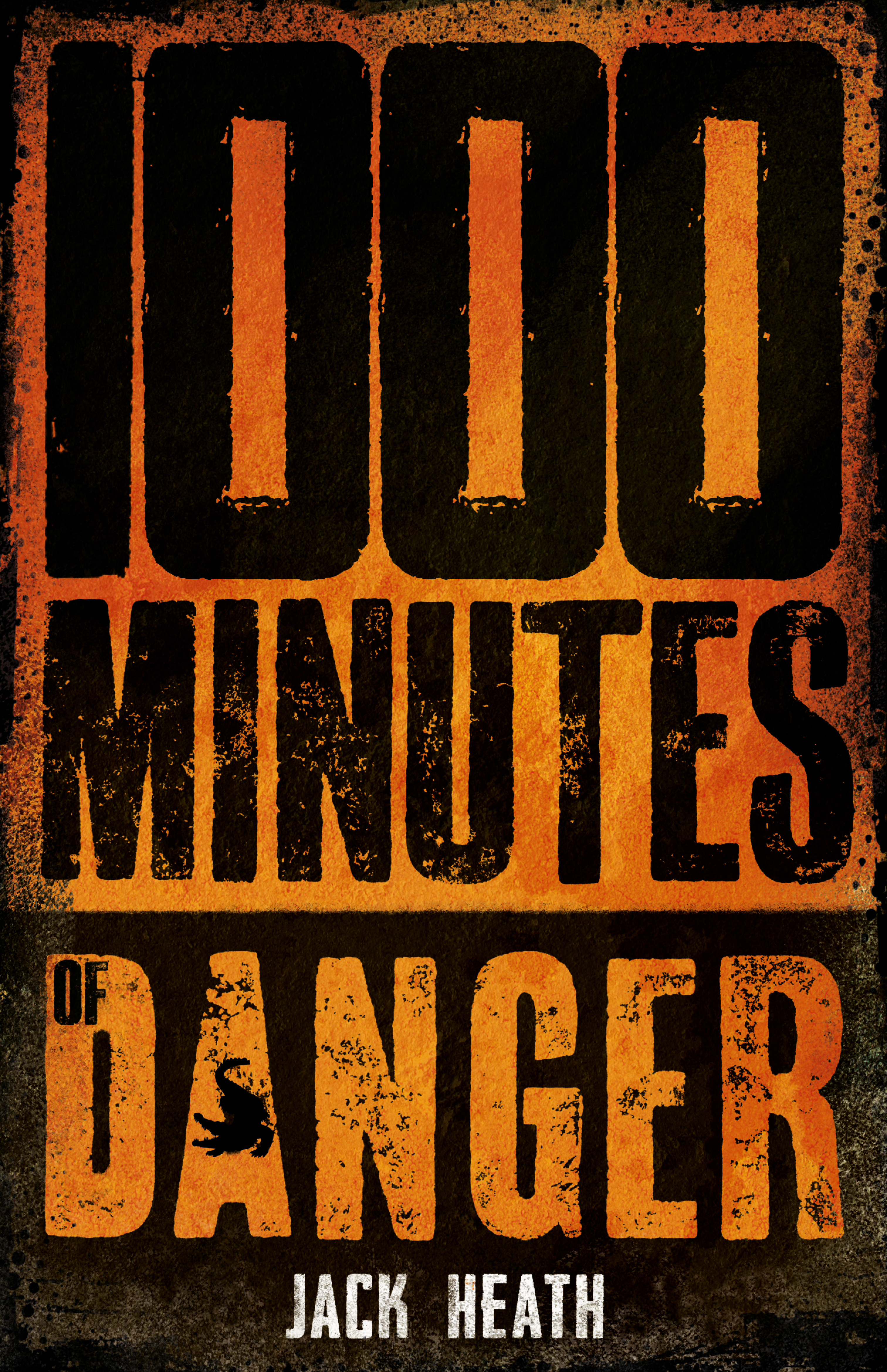 1000 Minutes OF Danger Book cover for "1000 Minutes of Danger" by Jack Heath, featuring bold black text on a vibrant orange background.