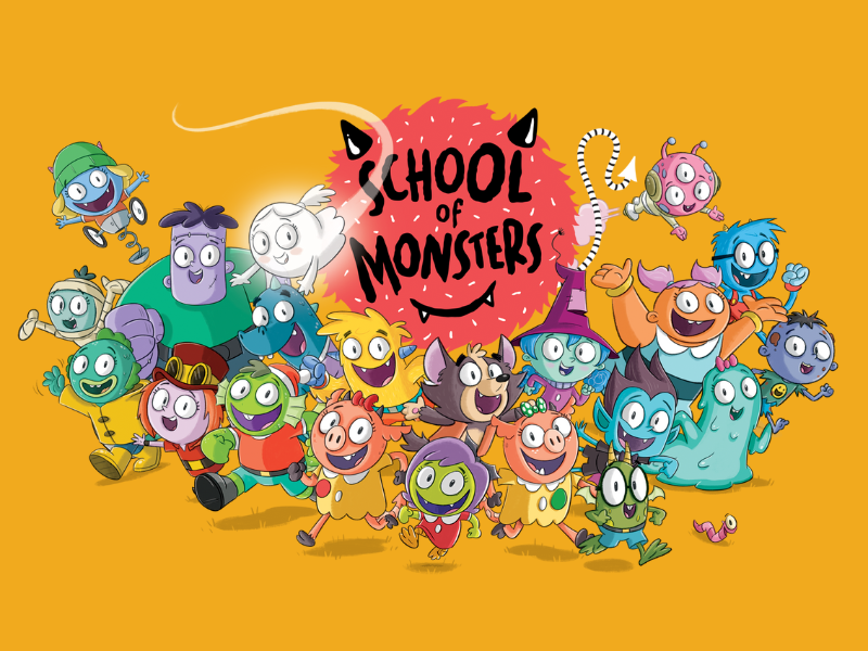 School of monsters illustration by Chris Kennett
